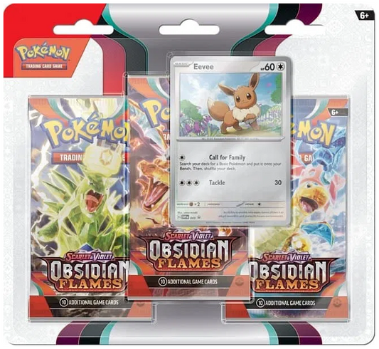 Pokémon Obsidian Flames 3 Pack Blister SV3 (ENG)