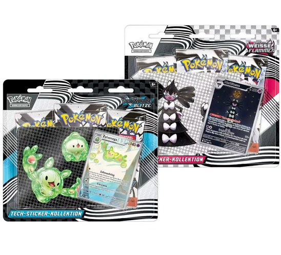 Pokémon Weiße Flammen Tech Sticker Kollektion (DE)