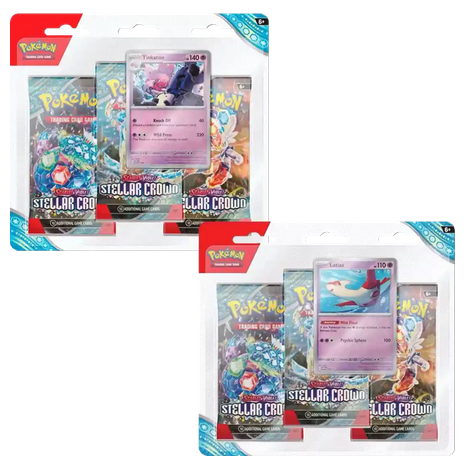 Pokémon Stellar Crown 3 Pack Blister (EN)